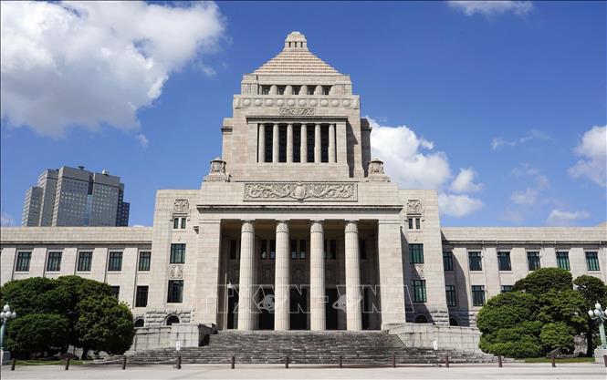 (Tư liệu) Tòa nhà Quốc hội Nhật Bản tại thủ đô Tokyo ngày 2/5/2024. Ảnh: Kyodo/TTXVN